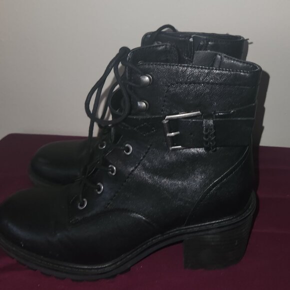 Zodiac Gemma Black Combat Boots - Picture 4 of 7